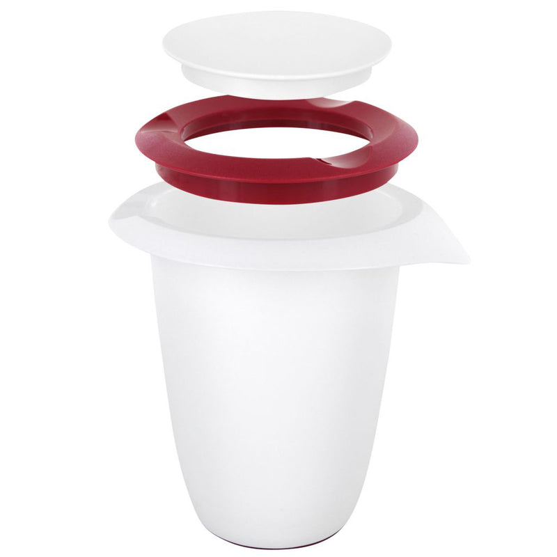 Westmark Quirl-/Rührtopf mit Deckel Kunststoff 1l rot
