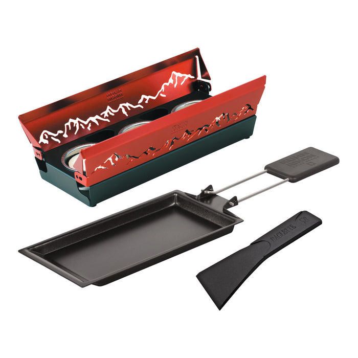 Kuhn Rikon Raclette set mini Alpenglow red