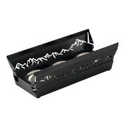 Kuhn RIkon Mini Raclette mit Alpenpanorama in schwarz mit 3 Kerzen