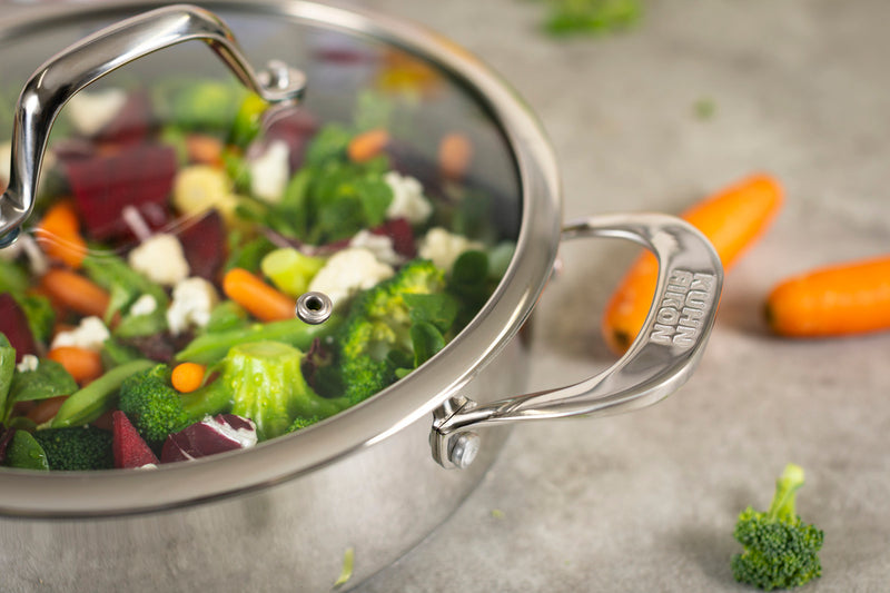 Kuhn Rikon Allround Servierpfanne mit Glasdeckel Ø 28 cm / 5.0 L