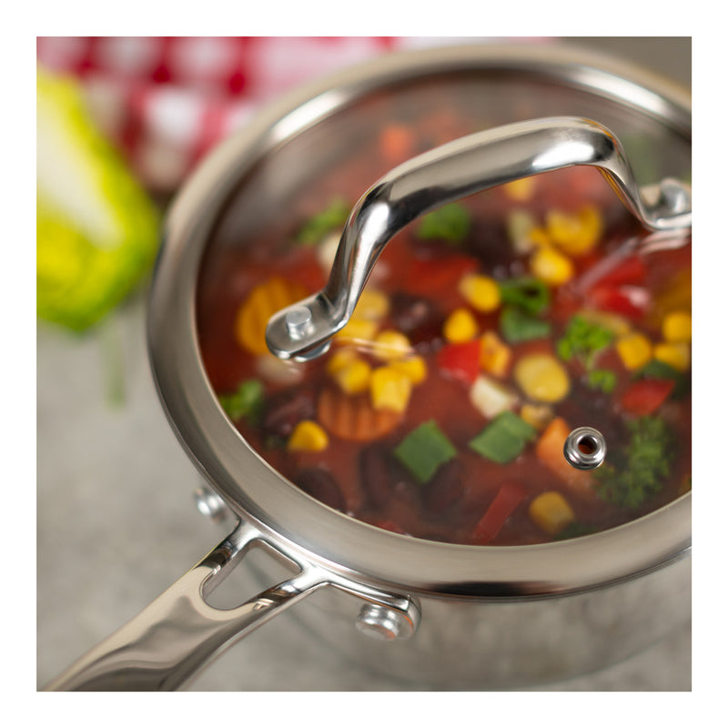 Kuhn Rikon Allround Stielkasserolle mit Glasdeckel