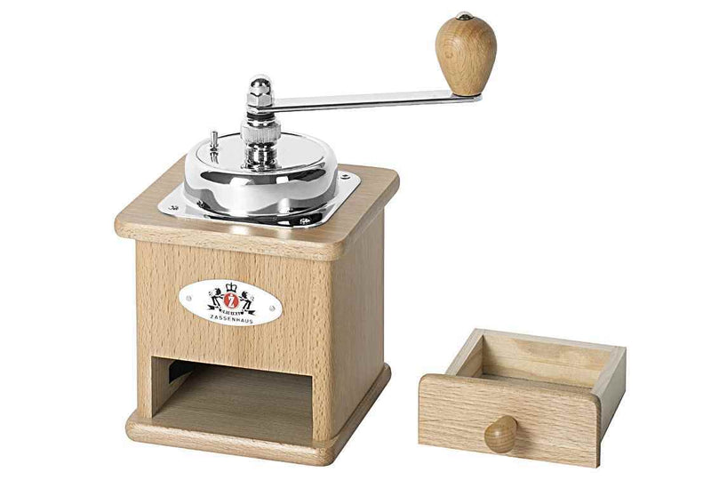 Zassenhaus coffee grinder Brasilia beech wood steel grinder 12x12.5x20cm