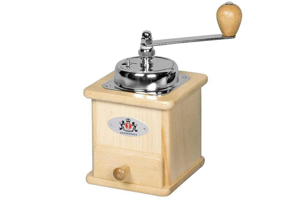 Zassenhaus coffee grinder Brasilia beech wood steel grinder 12x12.5x20cm