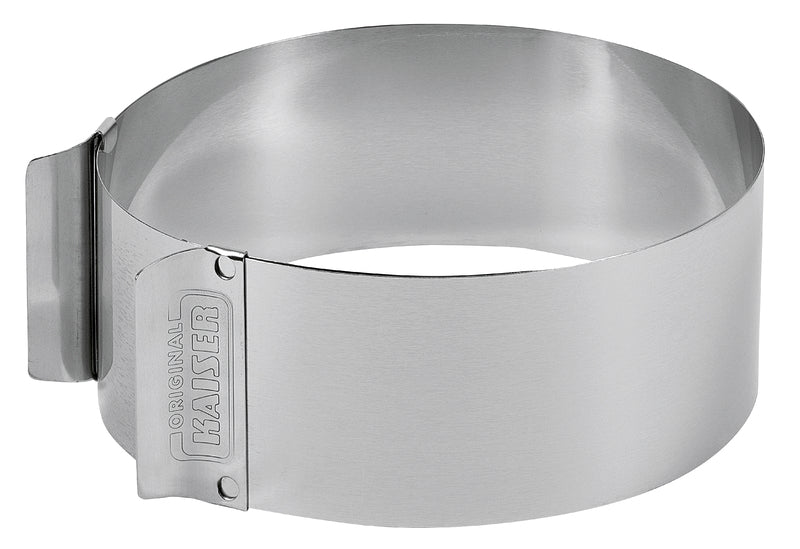 Kaiser Patisserie cake ring with handles, stainless steel, 7 cm high