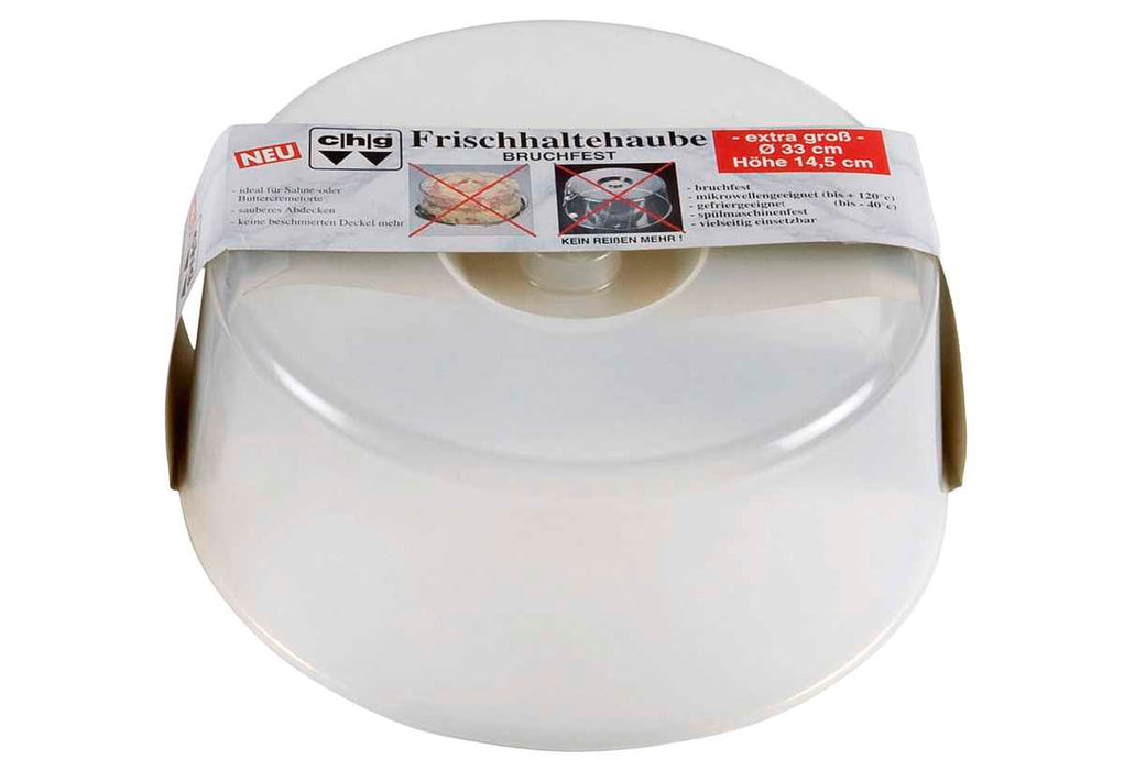 CHG Haube für Tortenplatte bruchfest Kunststoff 14,5cm Ø33cm