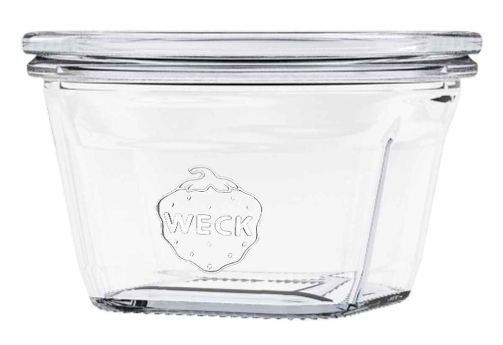 Weck round rim glass Quadro with 100mm lid