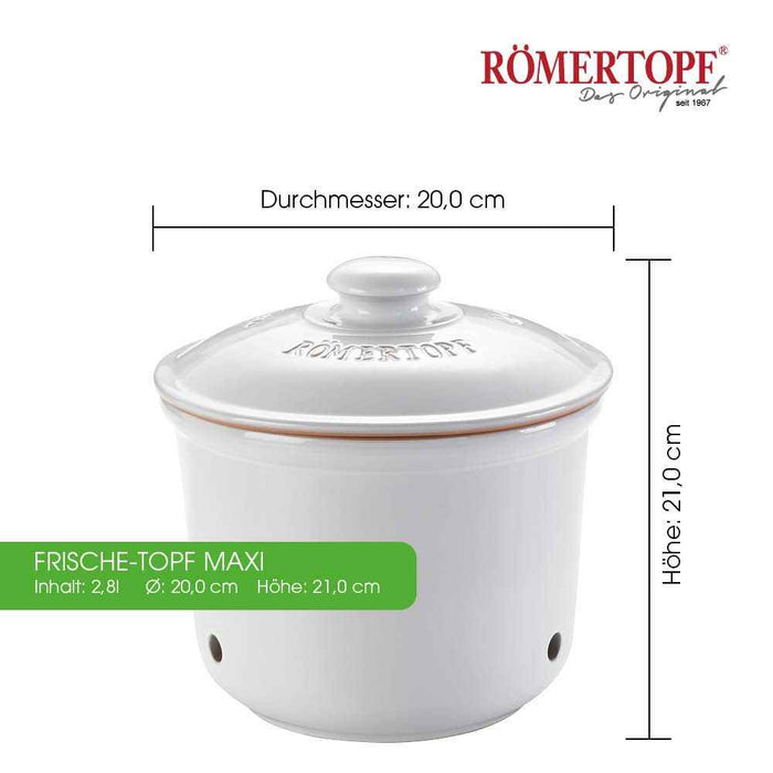 Römertopf freshness pot MAXI, white