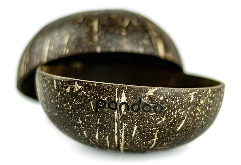 Pandoo Kokosnuss-Set (2 Schüsseln & 2 Löffel) 4teilig