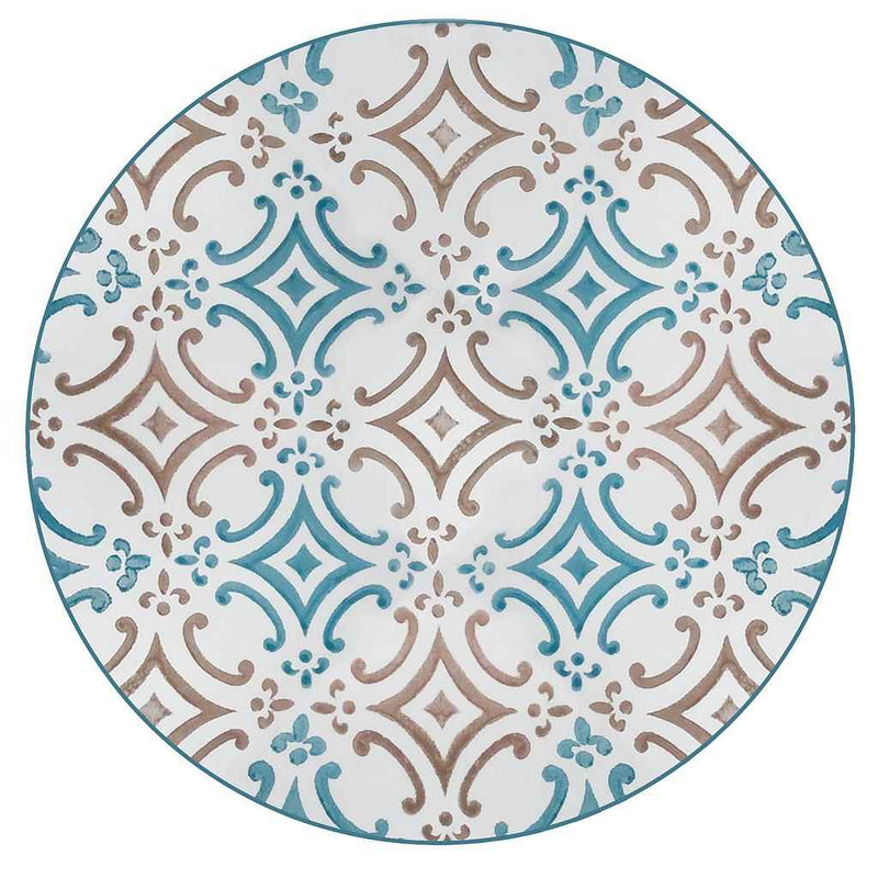 Vista Portuguese Dessert Platte 24cm Turquoise/Beige