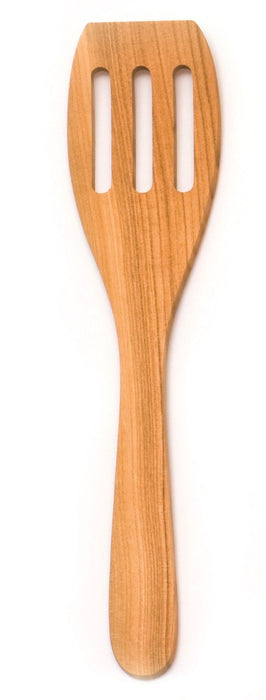Slotted wooden spatula, cherry wood, 30x6cm