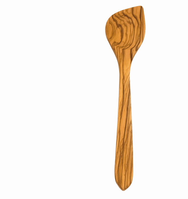 Wooden mixing spoon pointed, olive wood, 30x6cm