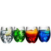 Riedel Gintonic Gläserset bunt dekoriert und gefüllt