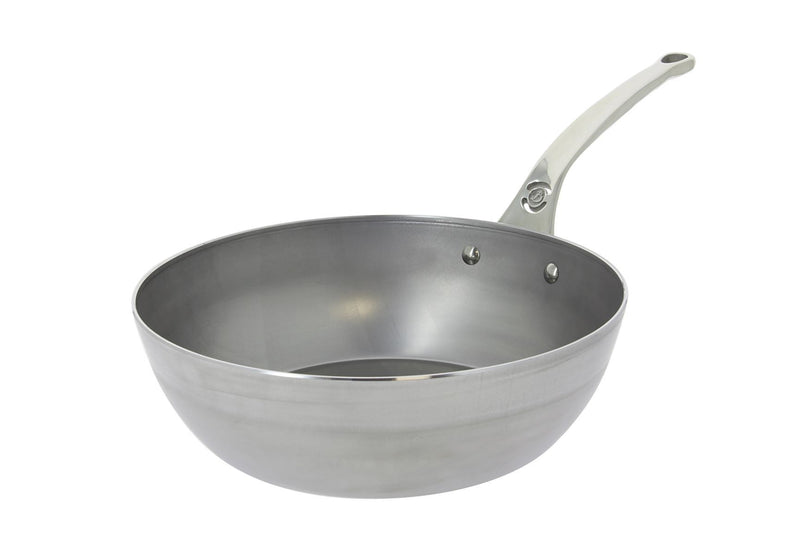 de Buyer Eisenpfanne/Sauteuse Mineral B Pro mit Edelstahlgriff 28cm