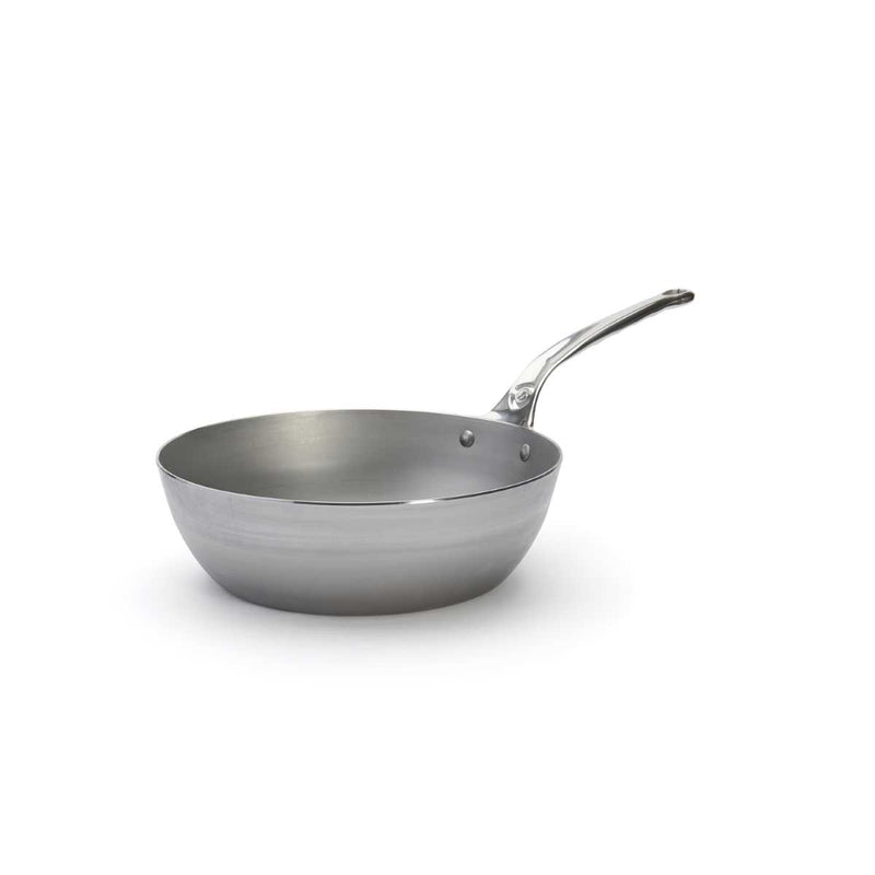 de Buyer Eisenpfanne/Sauteuse Mineral B Pro mit Edelstahlgriff 28cm