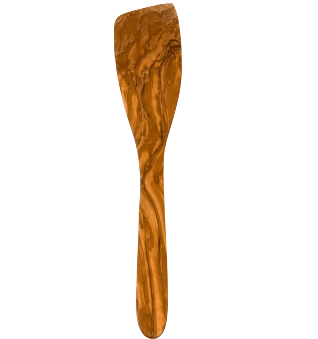 Wooden spatula curved, olive wood, 30x5.7cm