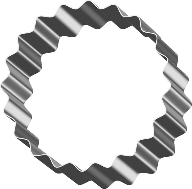 Folkroll corrugated stainless steel cookie cutter for cookie stamps