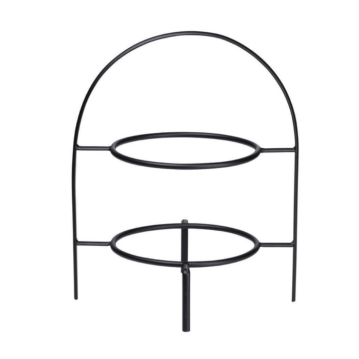 ASA cake stand two-tier for dessert plates black