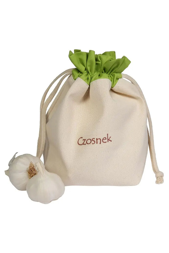 Slowroom Knoblauchbeutel aus dicht gewebter Baumwolle