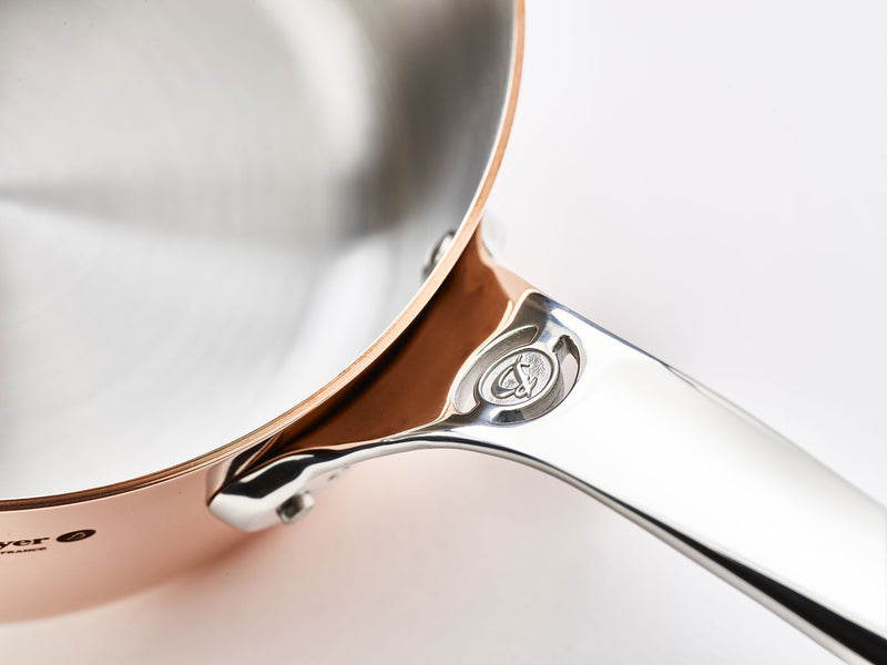 de Buyer Prima Matera massive Kupfer Stielkasserolle 16cm mit Edelstahl Griff