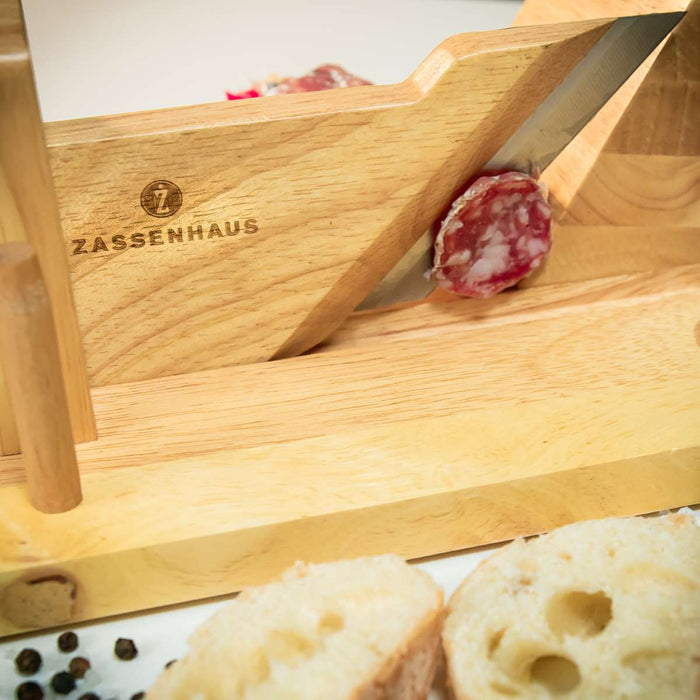 Zassenhaus - gourmet slicer with steel blade, rubber tree