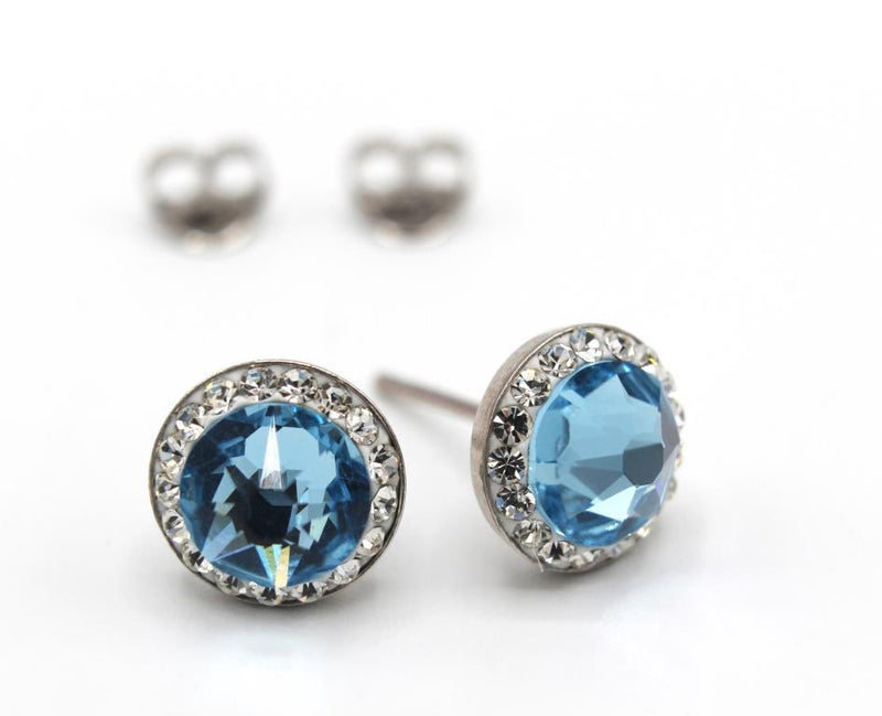 JOJO stud earrings with crystals assorted