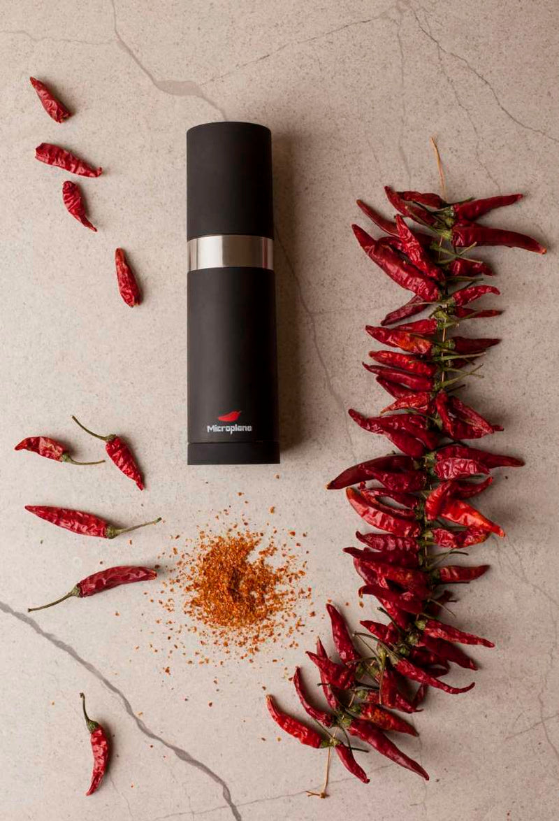 Microplanes Chili Mühle mit Deko