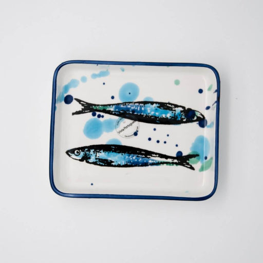 Mini Platte aus Keramik mit Fisch Motiv 
