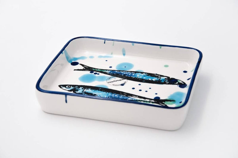 Mini Platte für Gebäck mit Fisch Motiv 