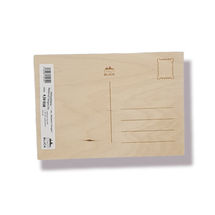 Holzpostkarte Waldshut-Tiengen DIN A6 14,8 x 10,5 x 0,3 cm, Birke