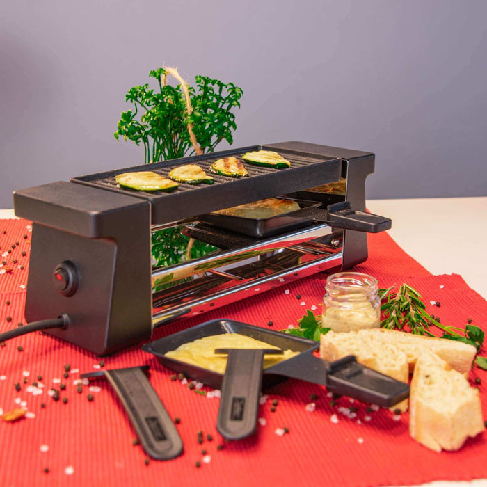 Spring Raclette compact with aluminum grill plate black EU