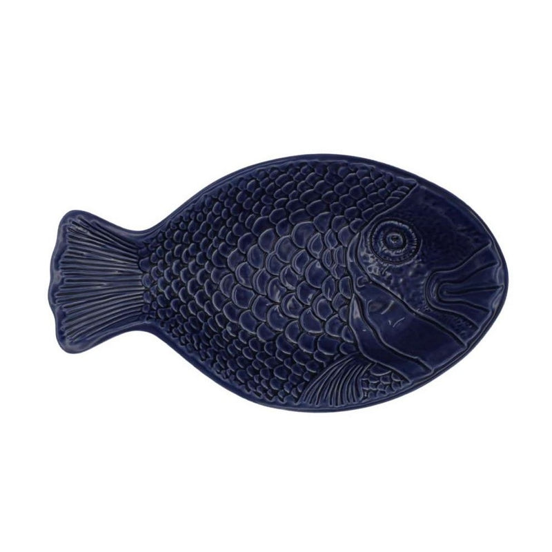 Keramik Platte mit Fisch Motiv klein 