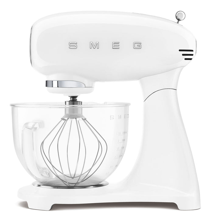 Smeg Retro Style Küchenmaschine SMF13 weiß mit Glasschüssel