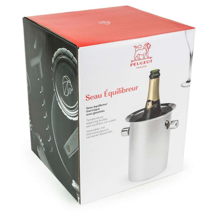 Peugeot wine cooler stainless steel with ice packs