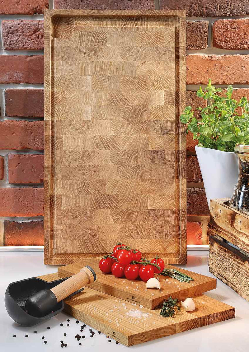 Zassenhaus Hackblock, Eiche 45x25x4cm
