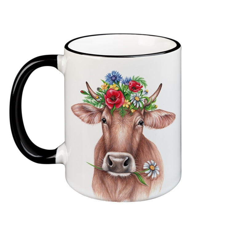 Black Forest mug with animal motif,