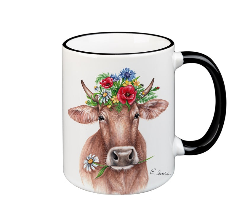 Black Forest mug with animal motif,
