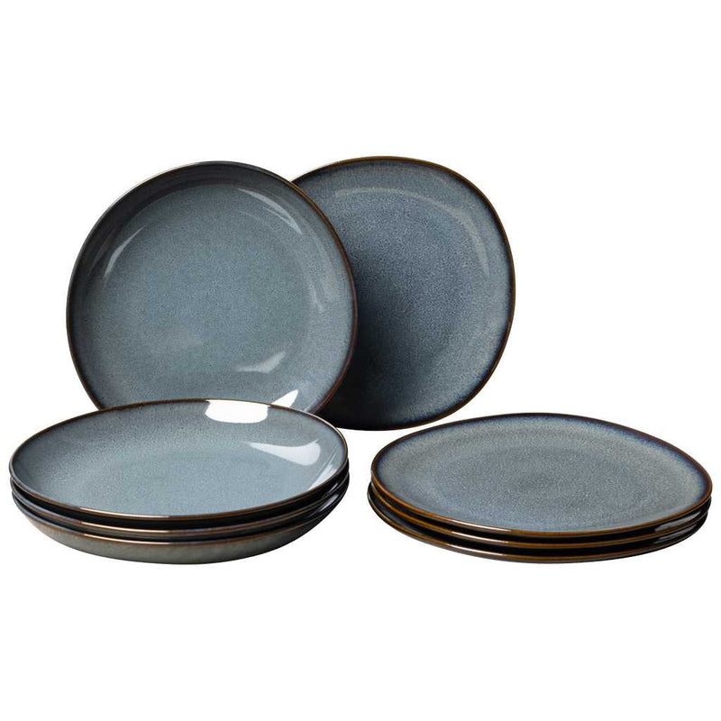 Villeroy un Boch Lave Gris Tafelset 8tlg