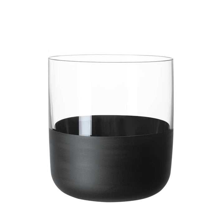Villeroy and Boch Manufacture Rock whiskey tumblers, 250 ml, set of 4, black