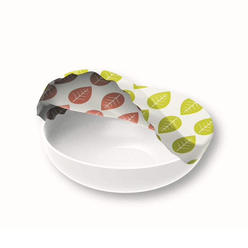 Nuts Textile Bowl Cover XL Green Leaves
