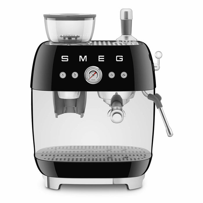 Smeg Siebträger Espresso Kaffeemaschine mit Kaffeemühle EGF03