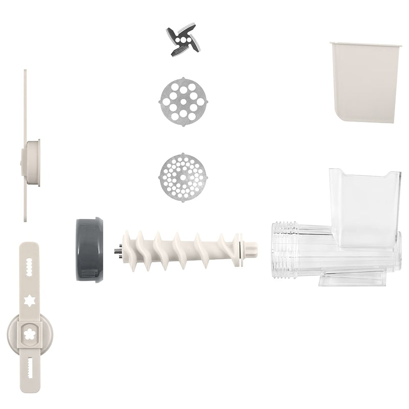 Lurch Base&Soul Drehwolf steingrau/weiß Funktionsteil