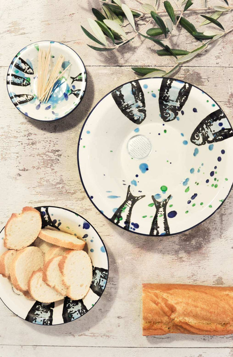 Vista Portuguese Wet Painting Bowl L 28.5x13cm