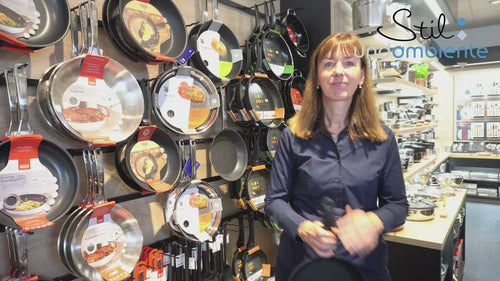 Kuhn Rikon Recycled Pfanne New Life. Hergestellt aus Getränkedosen. Hoch verdichtetes Material und langlebige Beschichtung