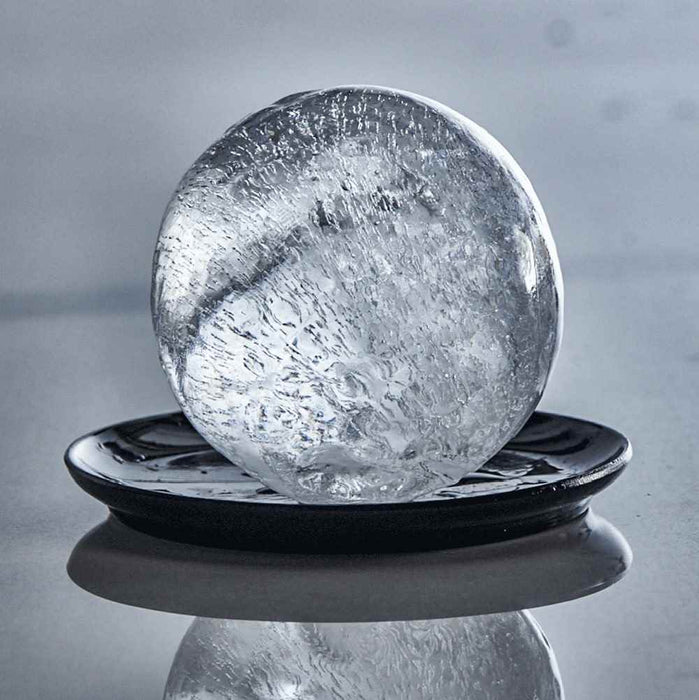 Lurch Ice Cube Tray Ball Set of 2 6cm Black/Transparent