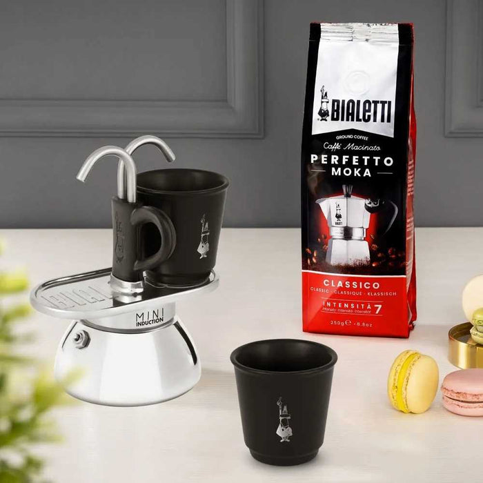 Bialetti espresso maker set mini induction 2 cups