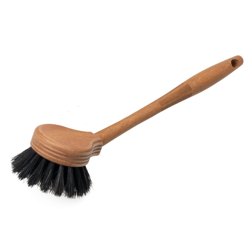 Holzspülbürste mit schwarzem Rosshaar aus dem Schwarzwald