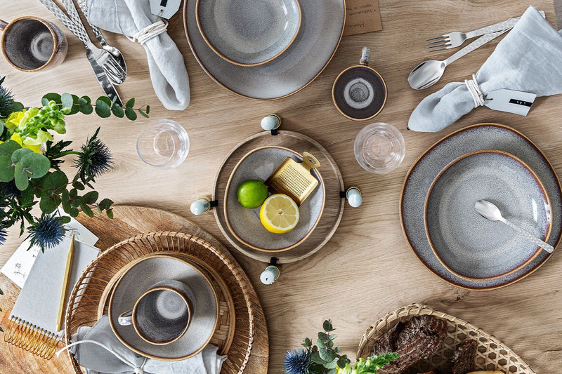 Villeroy un Boch Lave Gris Tafelset 8tlg