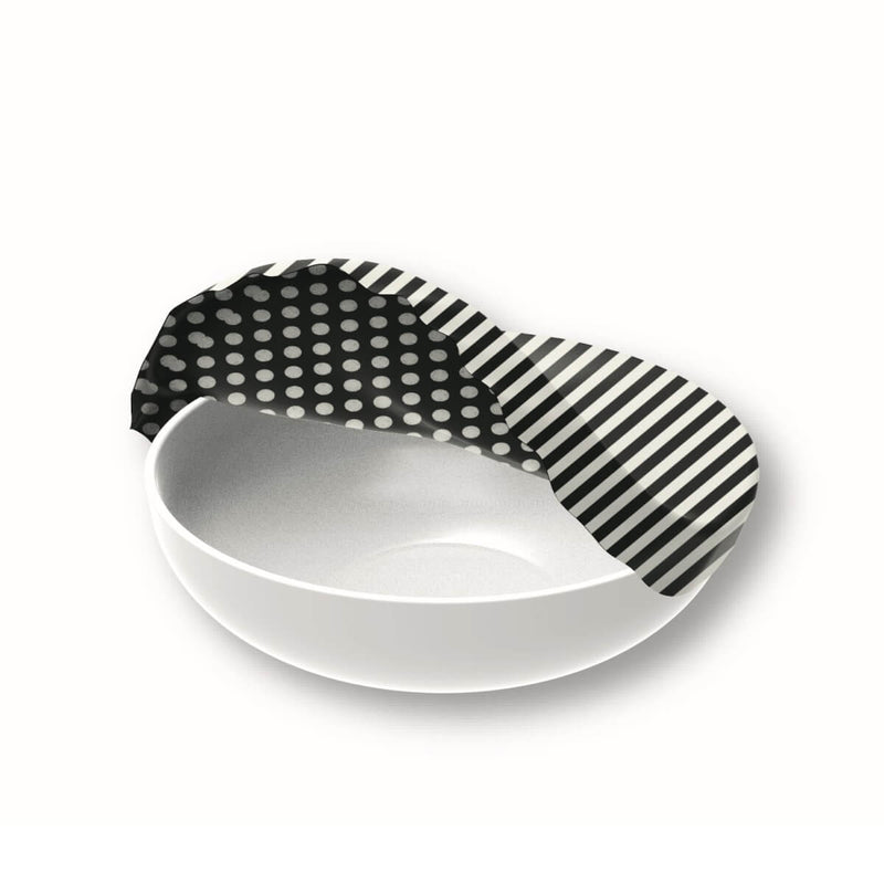 Nuts textile bowl cover XL stripes