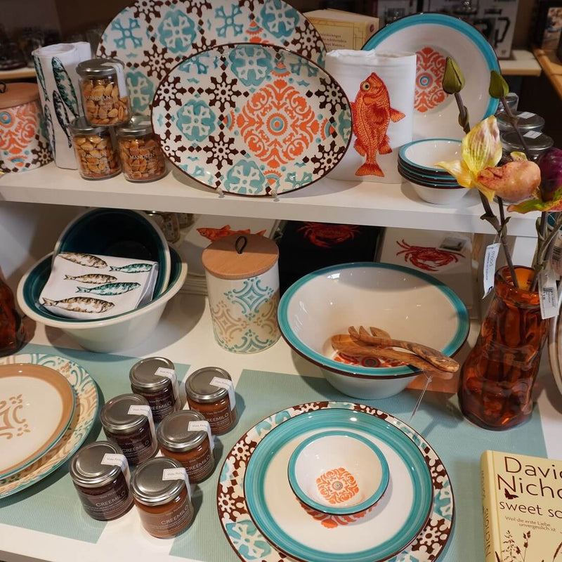 Vista Portuguese Mosaic New Coral Plate 30cm,